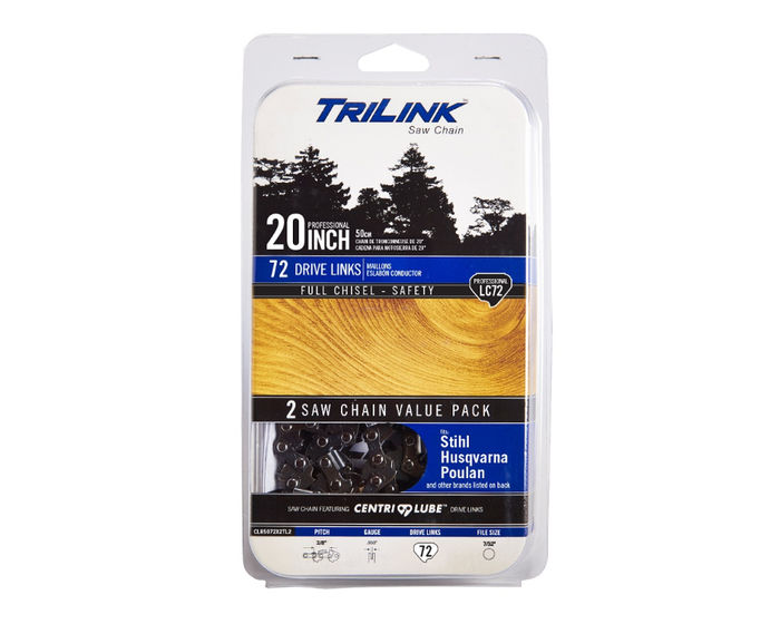 TriLink Saw Chain 20 inch Chain w/ 72 Drive Links CL85072 x 2TL2