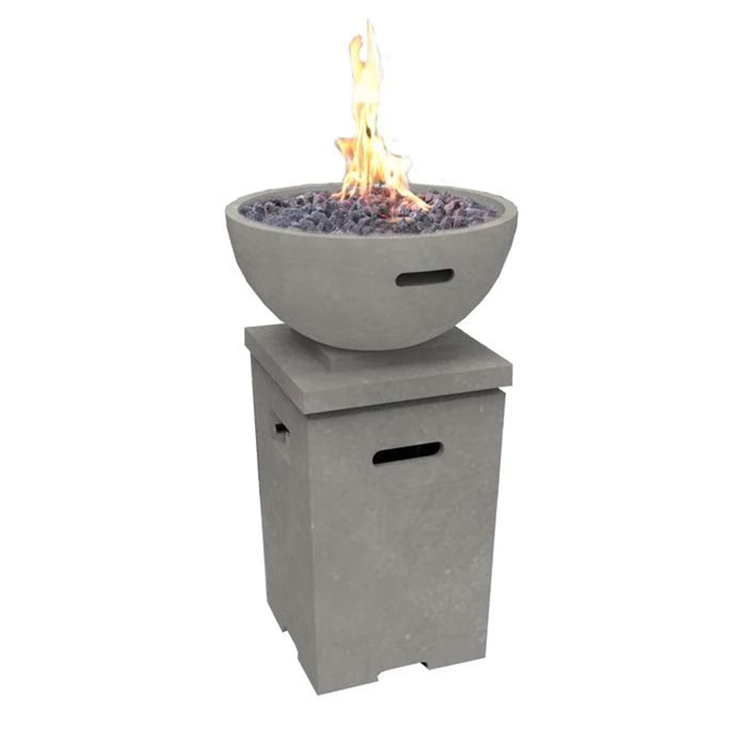 Lakeview Colonyhouse 23-Inch Square Propane Fire Pit Column