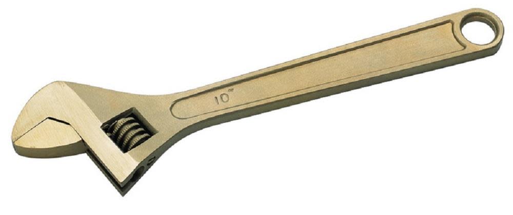 Non Sparking 10 Adjustable Wrench ;