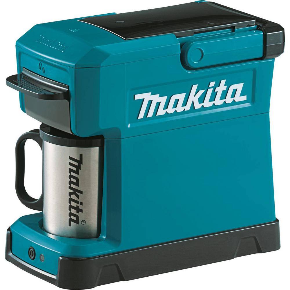 Makita 3-Cup 18-Volt LXT12-Volt MAX CXT Lithium-Ion Teal Cordless Coffee Maker (Tool Only) DCM501Z