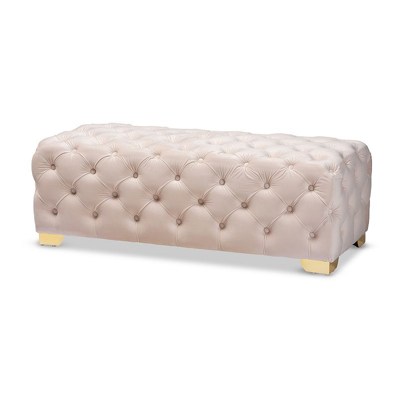 Baxton Studio Avara Ottoman