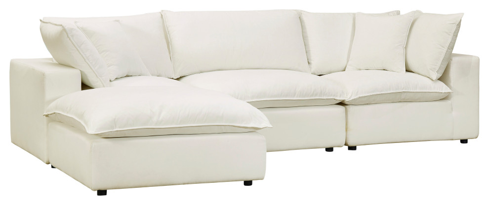 Cali Natural Modular 4 Piece Sectional   Transitional   Sectional Sofas   by First of a Kind USA Inc  Houzz