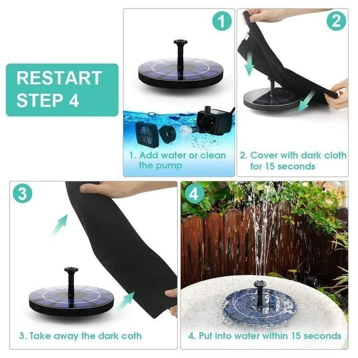 (Summer Sale- SAVE 48% OFF) Solar-Powered Bird Fountain Kit (Buy 2 get FREE SHIPPING)