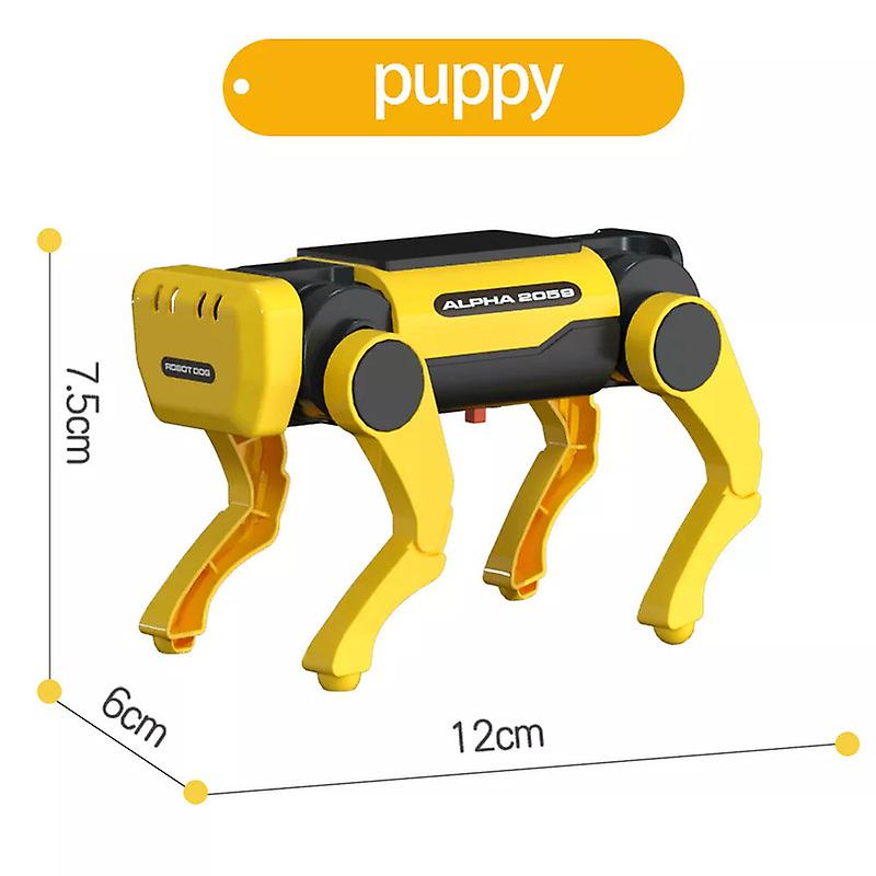 Solar Powered Electric Mechanical Dog Robot Science Technolog Educational Diy Assembly Toys Kids Intellectual Development Gifts