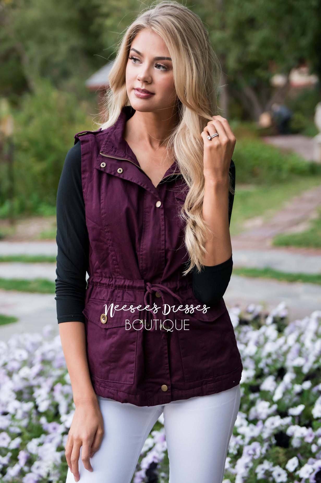 Forever Cuddly Drawstring Vest