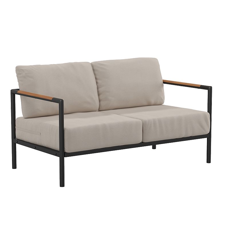 Flash Furniture Indoor / Outdoor Patio Loveseat