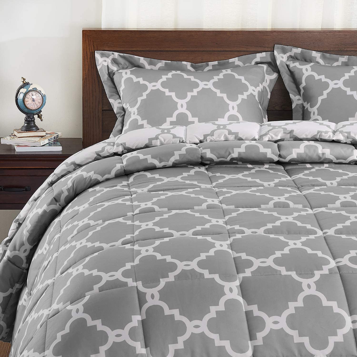 Down Alternative Reversible 3 pcs Comforter Set