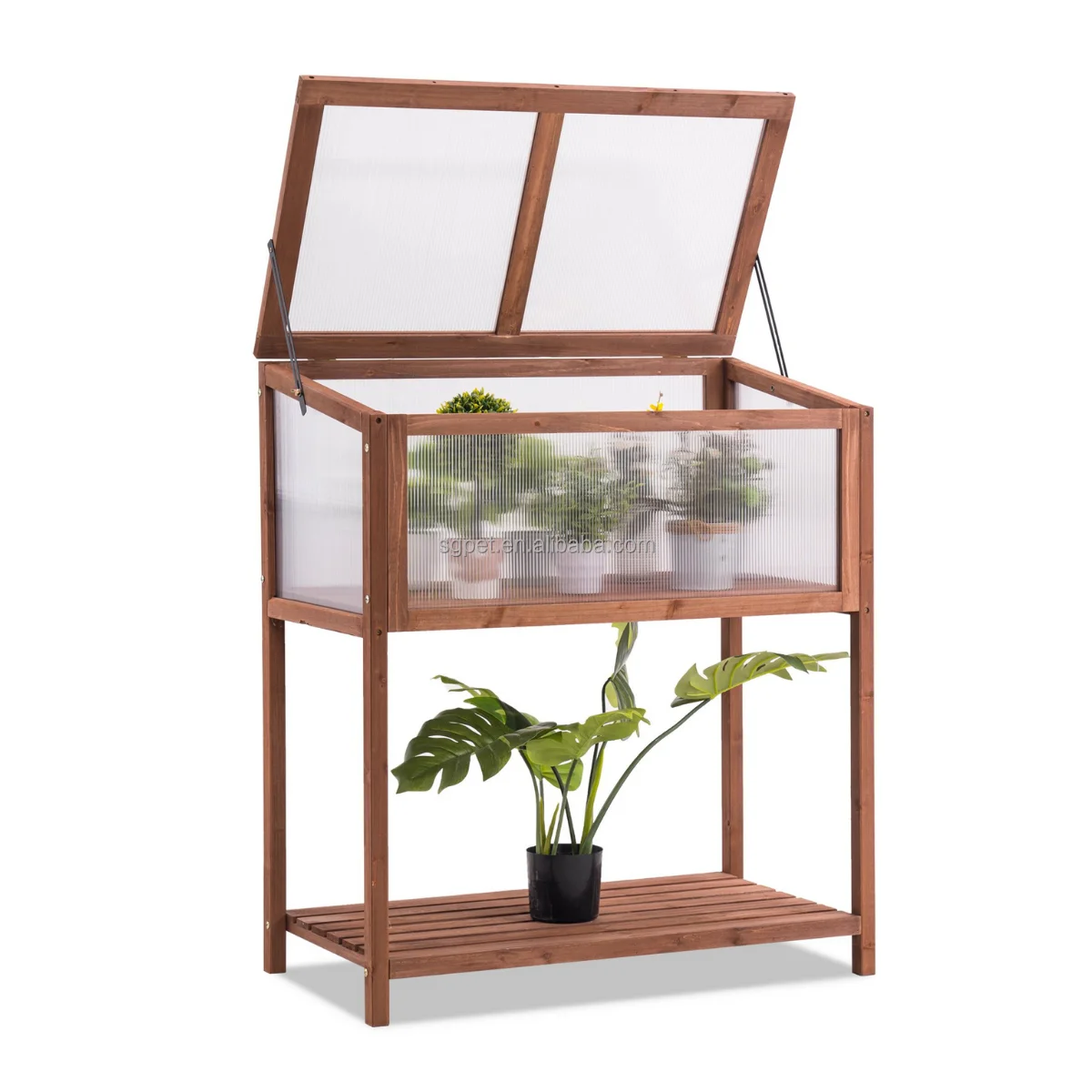 Ducati Monstertable Wood Outdoor Indoor Use Brown Garden Greenhouses Mini Green House Nature Pressure Treated Wood Type