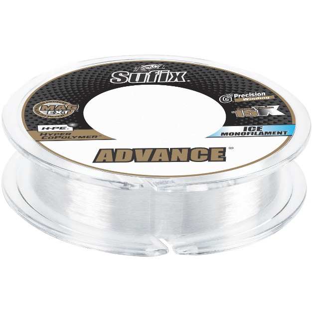 Sufix 100 Yard Advance Ice Monofilament Fishing Line Clear