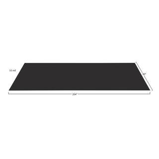 G-Floor Levant 7.5 ft. x 17 ft. Midnight Black Vinyl Universal Flooring GF55LV717MB