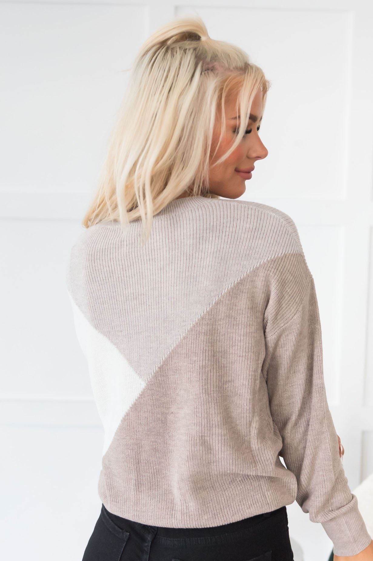 All About The Neutrals Modest Sweater