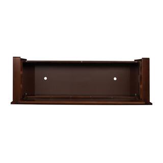 Linon Home Decor Cynthia Chinese Hardwood MDF Plywood Storage Bench in Walnut 83985WAL-01-KD-U