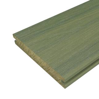 NewTechWood 1 in. x 6 in. x 8 ft. Seoul Pink Solid with Groove Composite Decking Board UltraShield Natural Magellan US01-8-KP