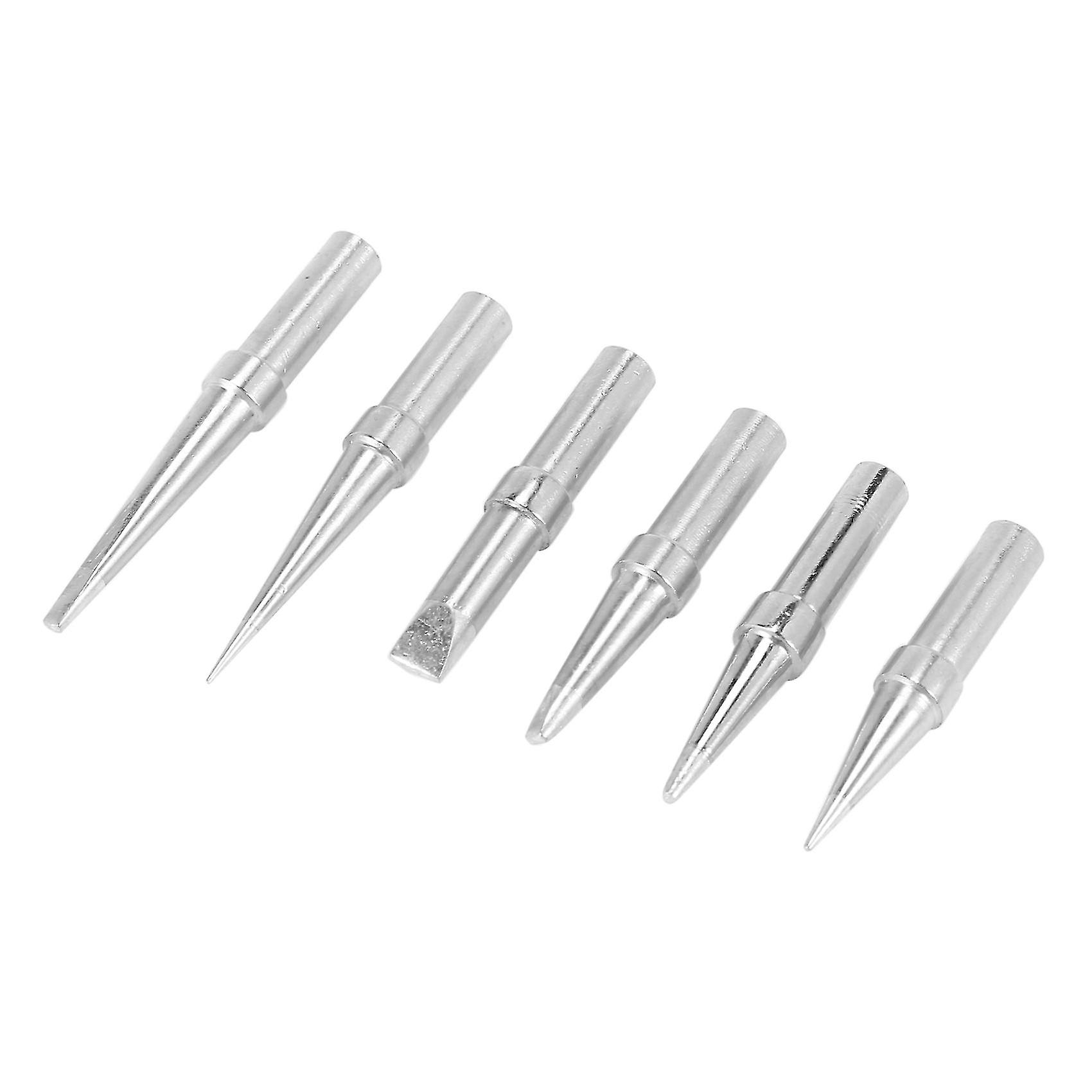 Solder Tips 6pcs Et Soldering Iron Replacement Tips For Wes51/50，wesd51，pes51 / 50，we1010na Wcc100