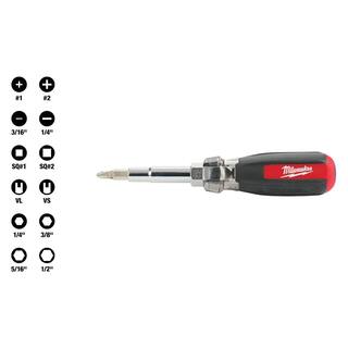 MW 13-in-1 Multi-Tip Cushion Grip Screwdriver With Schrader Bit 48-22-2881