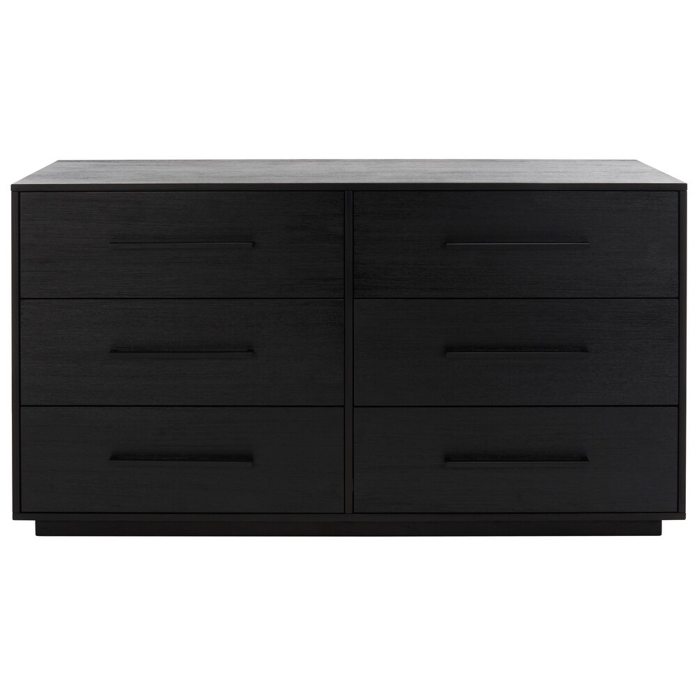 SAFAVIEH Couture Lawson 6 drawer Dark Chocolate Brown Dresser