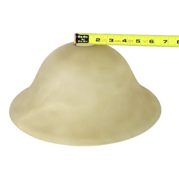 Marbleized Alabaster Glass Shade Replacement for Floor Lamp (Amber) - Measures: L: in. x W:12 in. x H:4.75 in./100