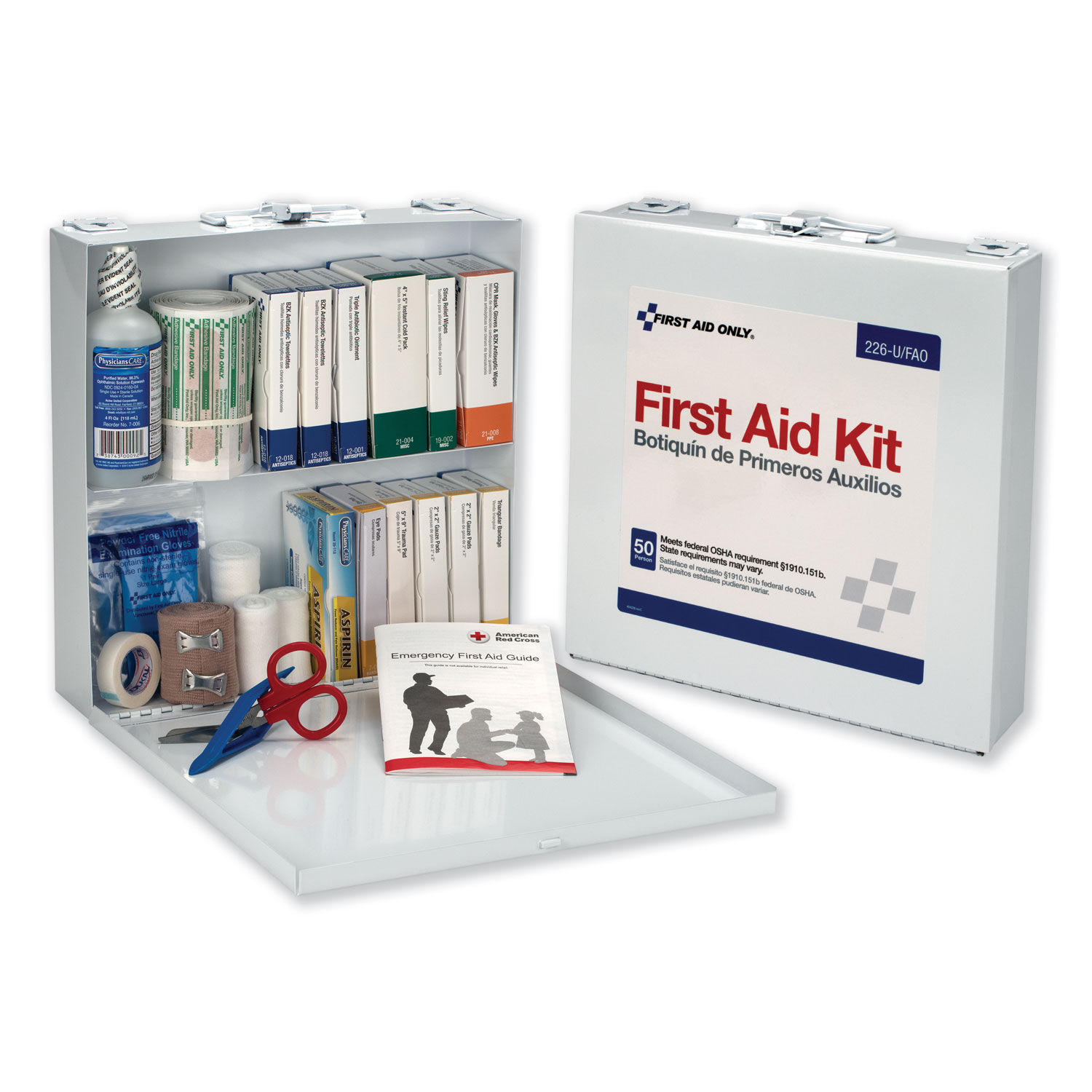 First Aid Station for 50 People by First Aid Onlyandtrade; FAO226U