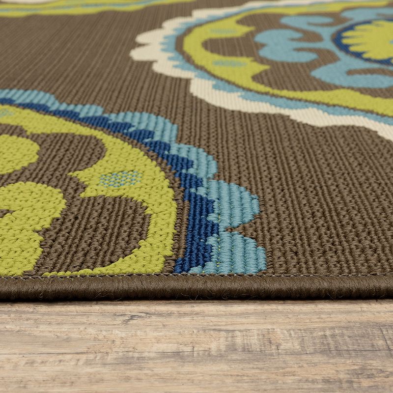 StyleHaven Cayman Medallion Indoor Outdoor Rug