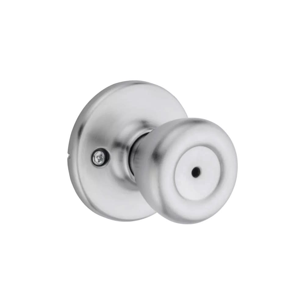 Satin Chrome Bed/Bath Tylo Privacy Door Knob Set ;