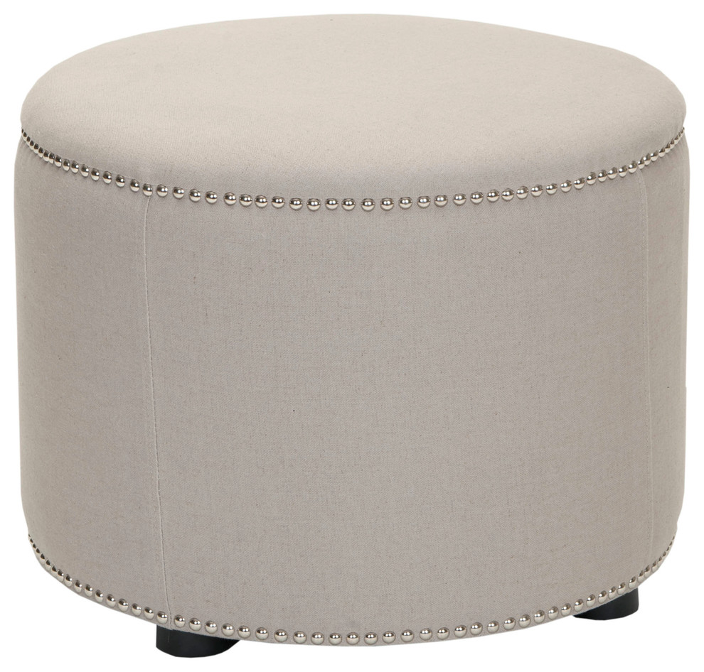 Safavieh Hogan Ottoman   Transitional   Footstools And Ottomans   by Buildcom  Houzz