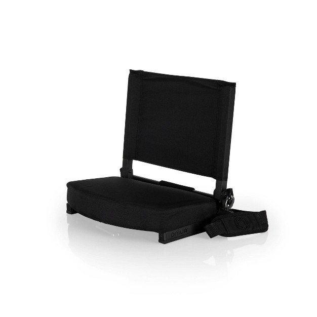 Picnic Time Gridiron Stadium Seat Black