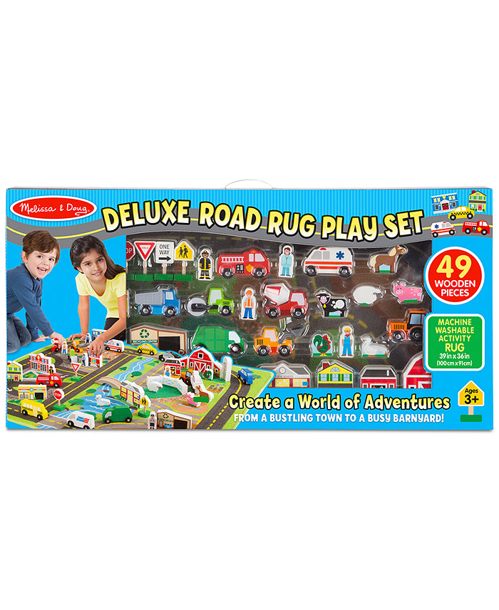 Melissa and Doug Melissa and Doug Deluxe Road Rug Play Set Playmat