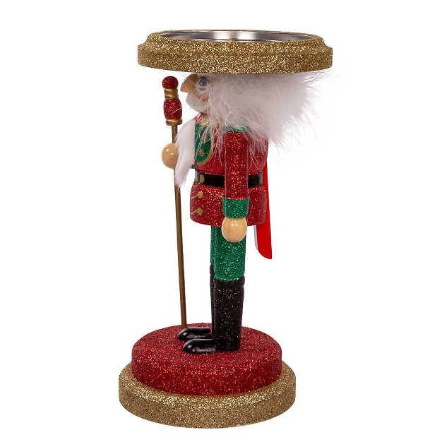 Kurt Adler 10 inch Hollywood Soldier Nutcracker Candleholder