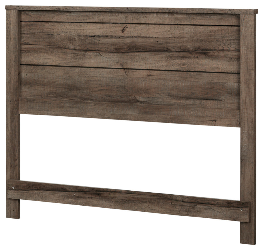 South Shore Fynn Full Panel Headboard in Fall Oak   Rustic   Headboards   by South Shore Furniture  Houzz