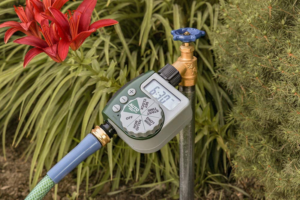 Orbit 62061Z One Dial Garden Hose Digital Water Timer， Lawn Yard Faucet Watering