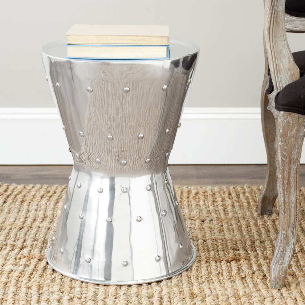 Safavieh Thorium Rivet Stool   Accent Chests And Cabinets   by HedgeApple  Houzz