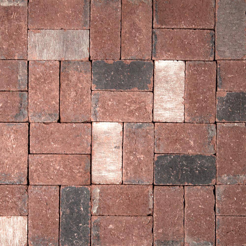 Mutual Materials 8 in. x 4 in. 2.25 x in. Rustic Red Clay Paver (240-Pieces53 sq. ftPallet) RRC0126CMI