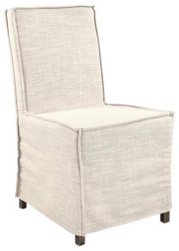 Dining Chair JO Linen Wood Upholstery Fabric   Transitional   Dining Chairs   by EuroLuxHome  Houzz