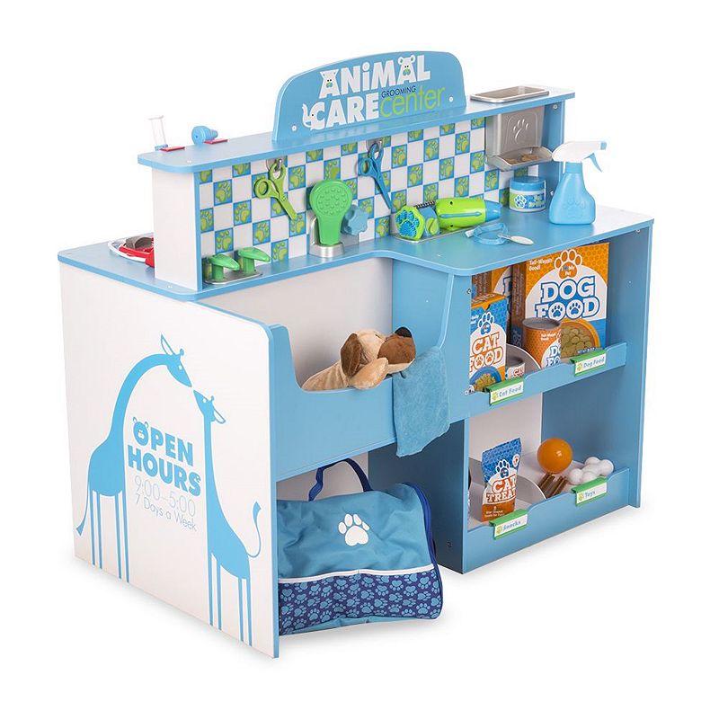 Melissa and Doug Animal Care Veterinarian and Groomer Wooden Activity Center