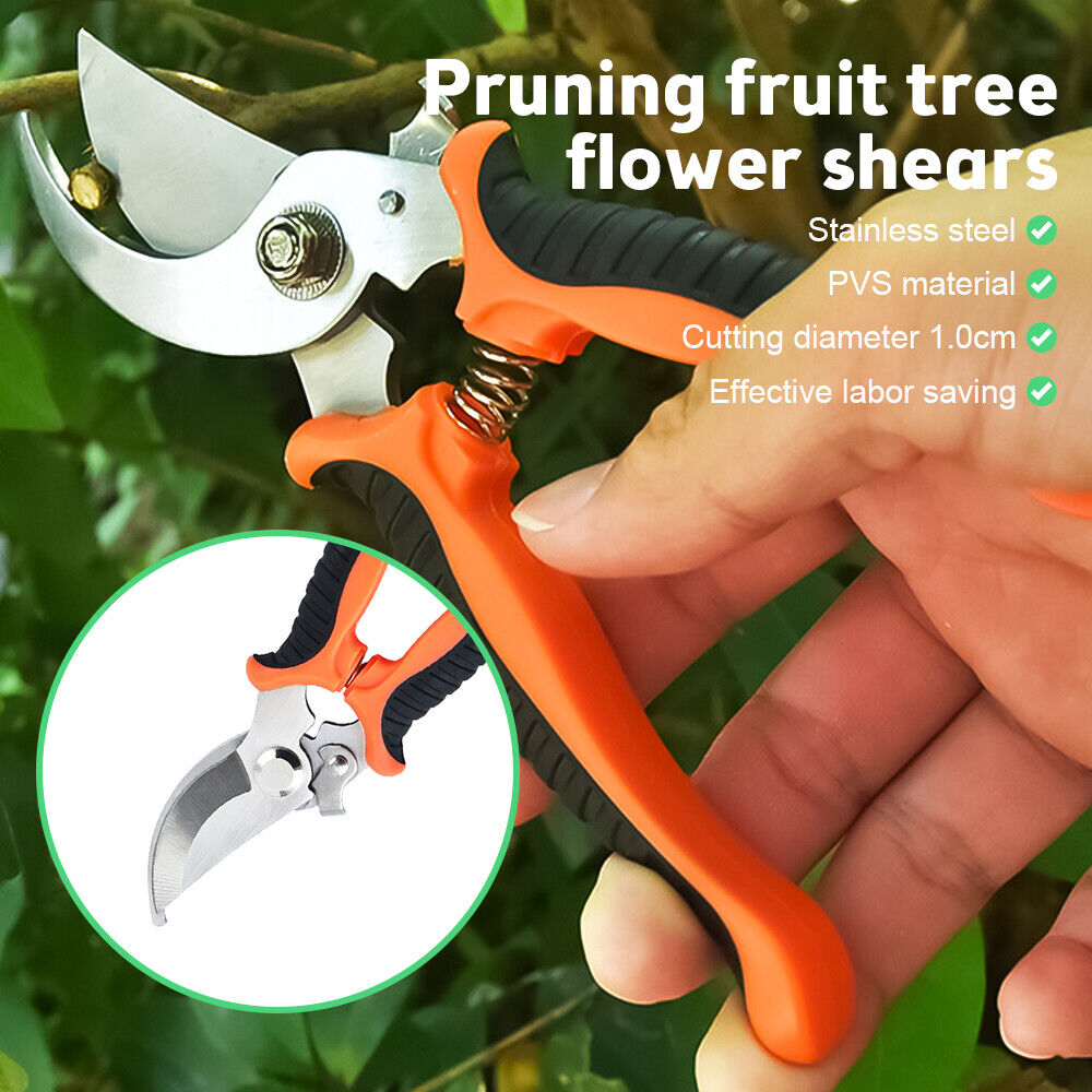 Plant Pruning Shears Garden Trimming Scissors Precision Hand Pruner Herb Snips