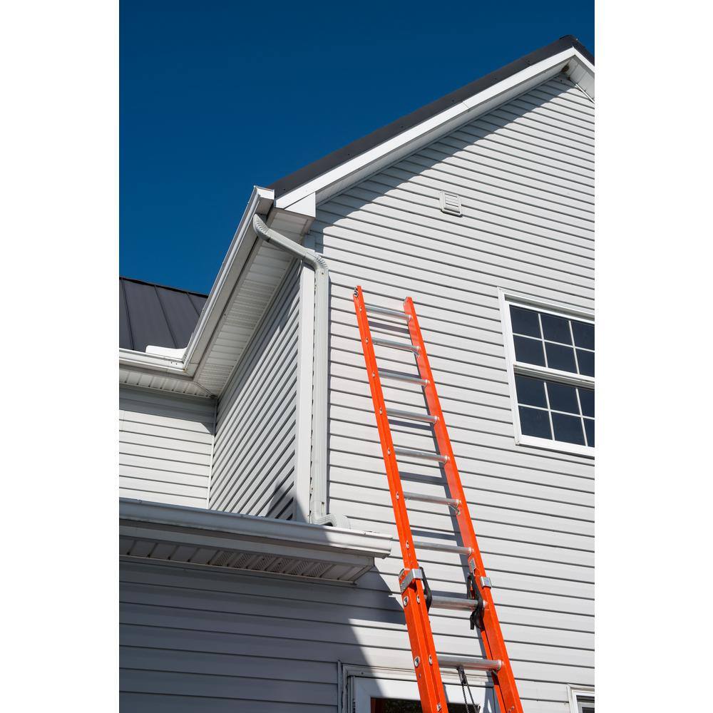 Louisville Ladder 24 ft. Fiberglass Extension Ladder with 300 lbs. Load Capacity Type IA Duty Rating FE3224