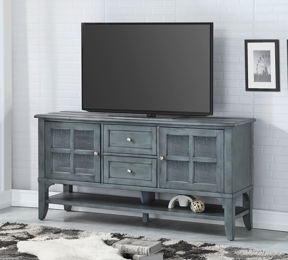 Parker House Highland 63 in. TV Console   Farmhouse   Entertainment Centers And Tv Stands   by Parker House  Houzz