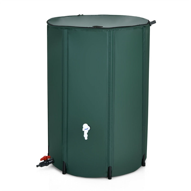 100 Gallon Portable Collapsible Rain Barrel Water Collector Tank Water Storage