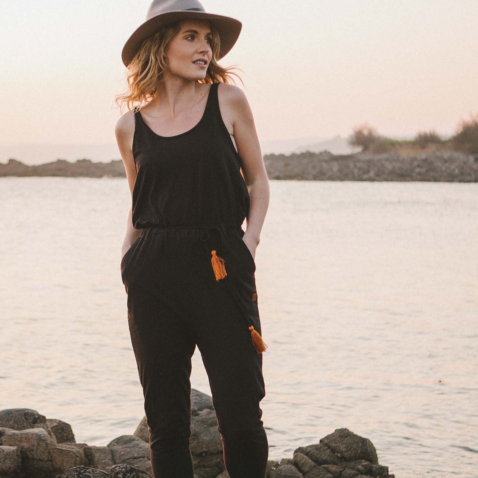 Eva Recycled Jumpsuit - Black