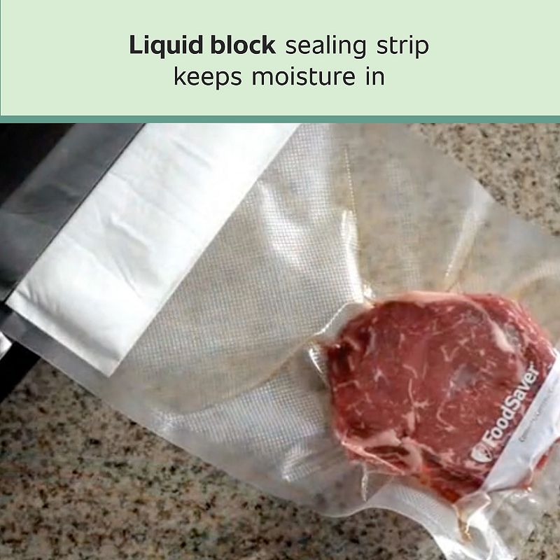 FoodSaver Liquid Block Vacuum-Seal Quart Bag 12-pk.