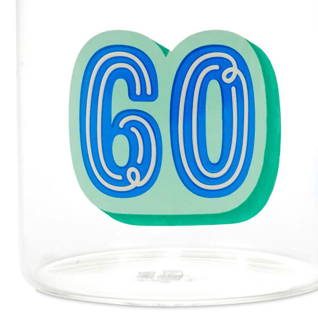 Hallmark  Glass 60th Birthday Mug, 17.5 oz