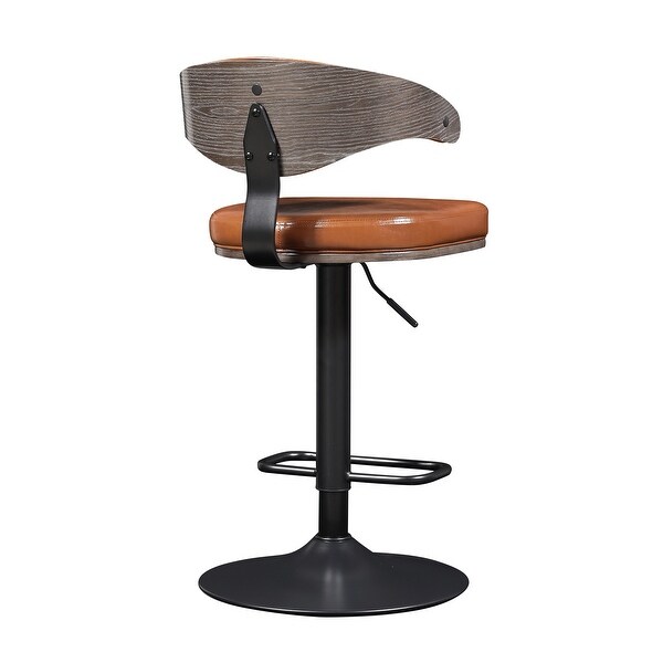 Art Leon Bentwood Swivel Adjustable Bar Stool