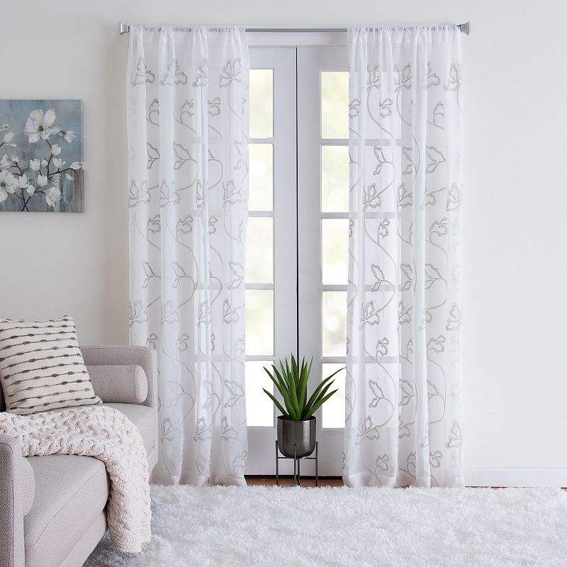 Corona Curtain 1-panel Whitley Rod Pocket Window Curtain