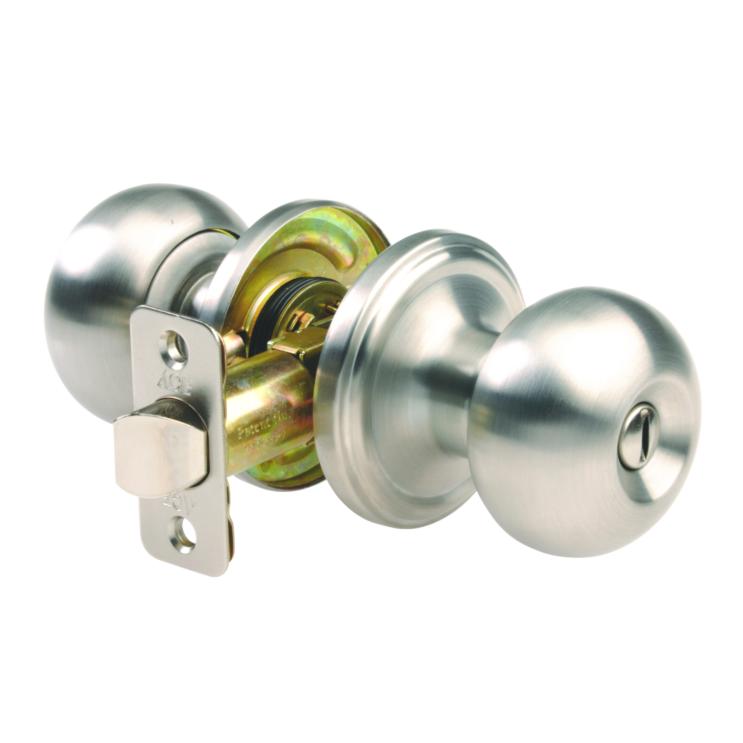 Ace Colonial Satin Privacy Lockset 1-3/4 in.