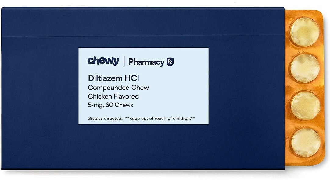 Diltiazem HCl Compounded Chew for Dogs