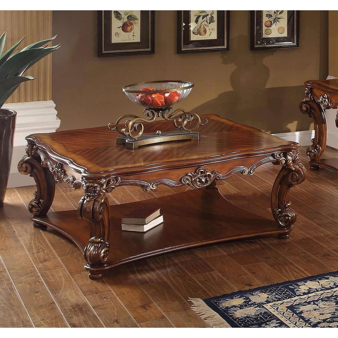 ACME Vendome Cherry-finished Square Coffee Table