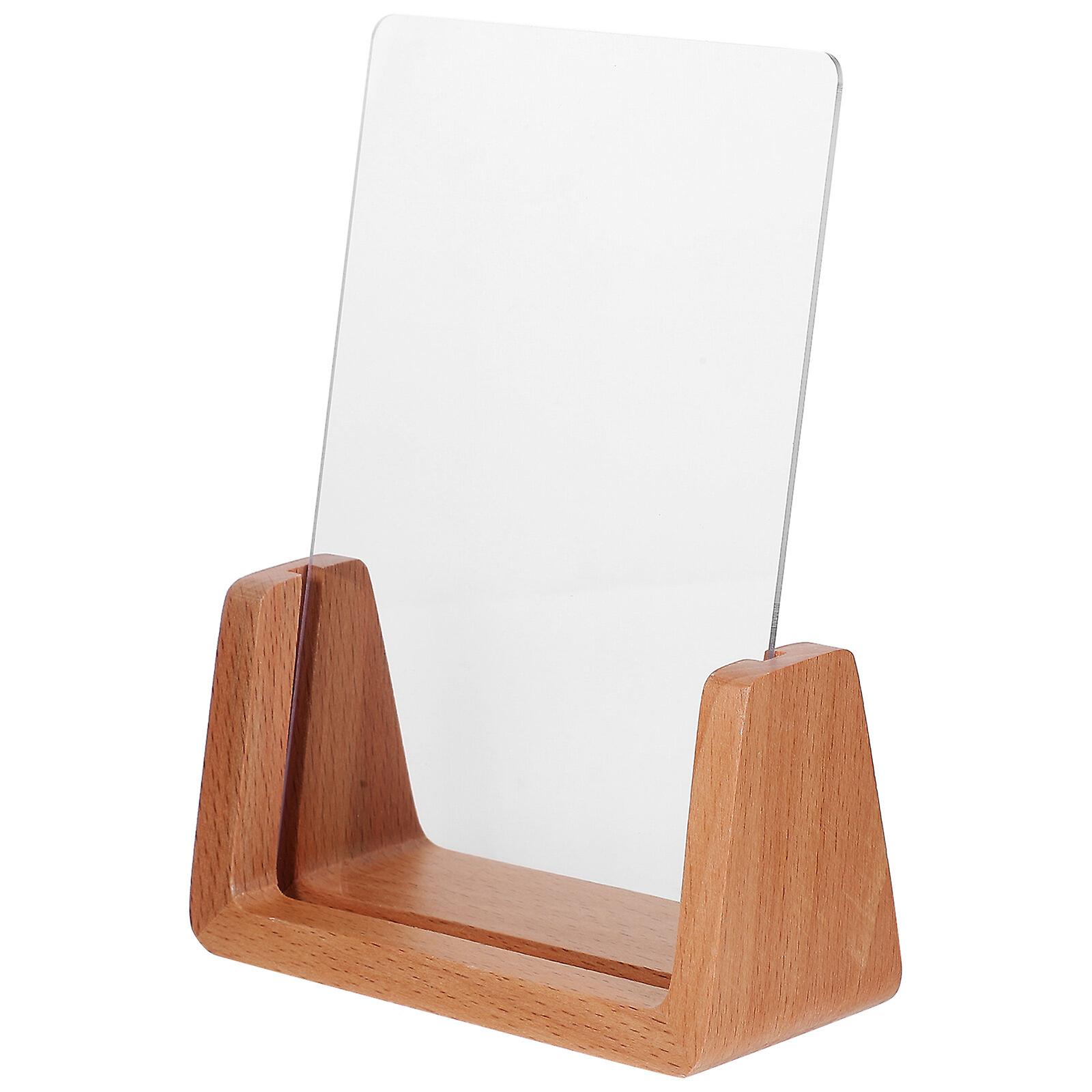 Wooden Picture Frame Practical Photo Frame Sign Display Board Label Showing Stand