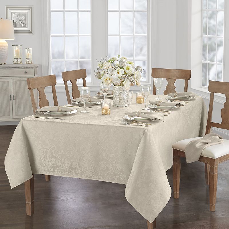 Elrene Home Fashions Caiden Elegance Damask Rectangle Tablecloth