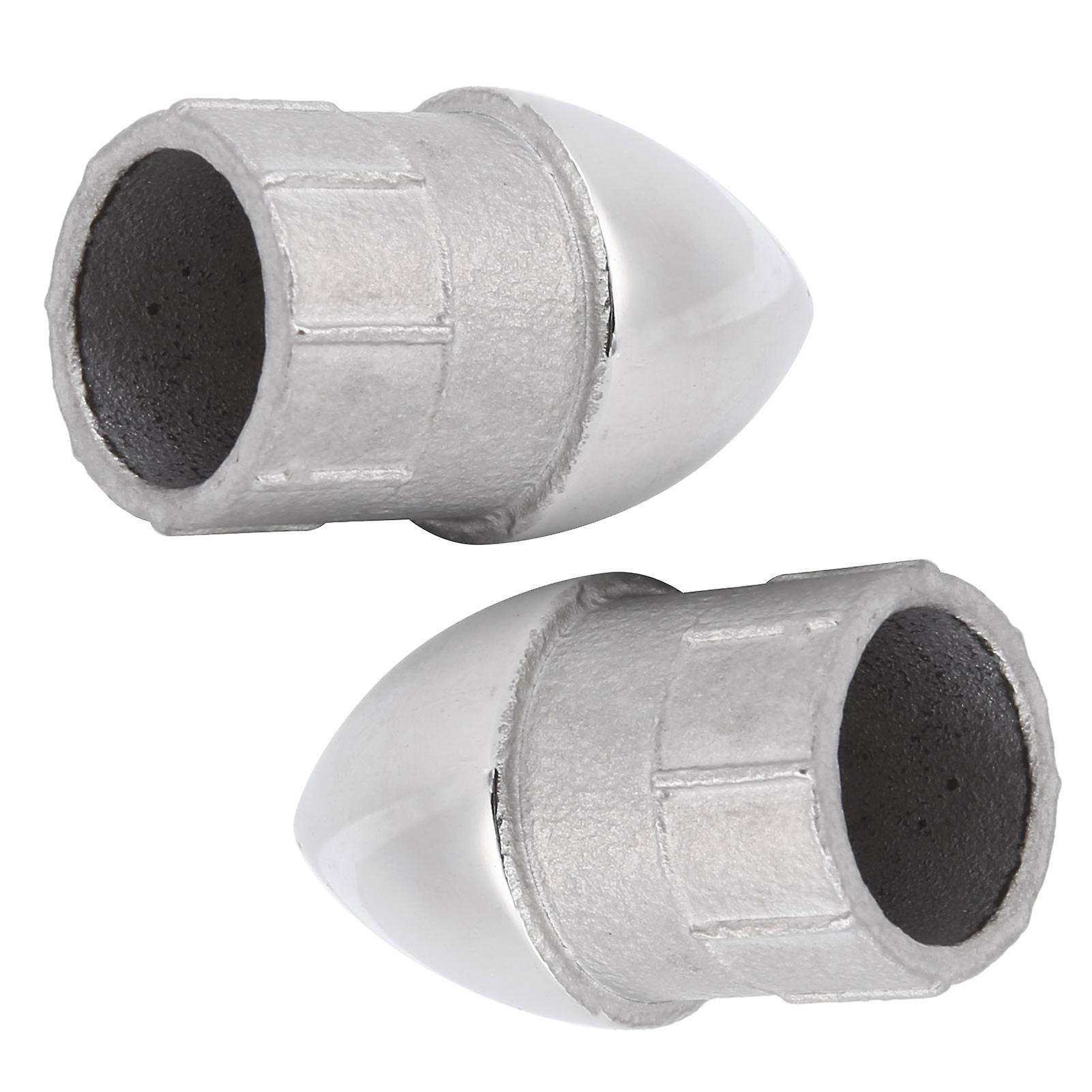 2pcs Mjs017 Yacht Pipe Fitting Stainless Steel Boat Pipe Sealing Plug Round Pipe Cap25mm