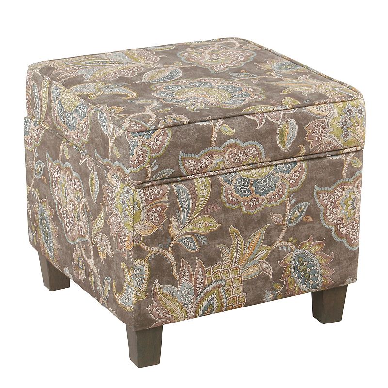 HomePop Cole Classics Square Storage Ottoman